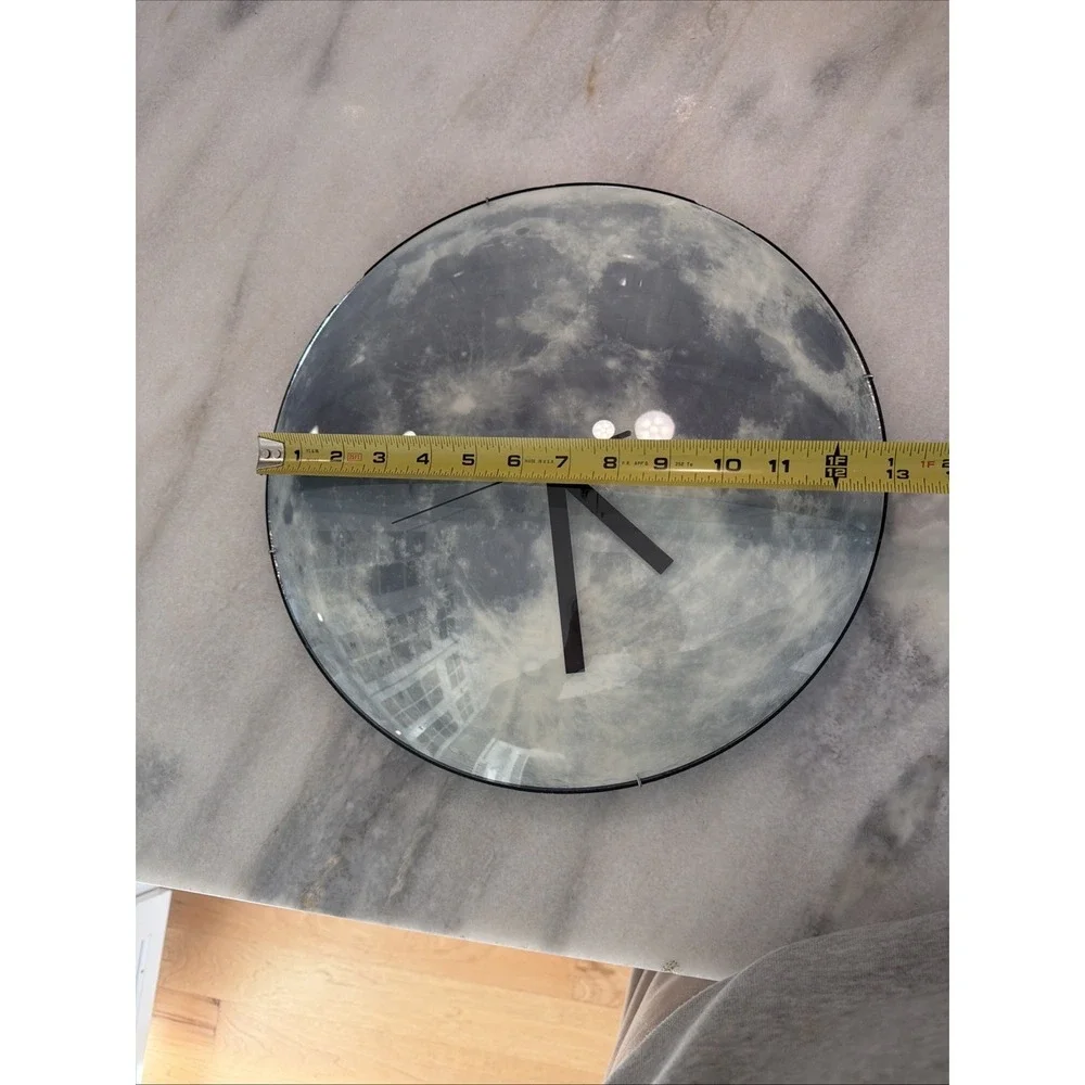 Kikkerland‎ Blue Moon Dome Wall Clock, Glows In The Dark GW997